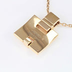 Hermes Aileen Necklace Gold Pink — view 8