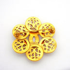 Chanel Brooch Vintage CC Logo Gold Plated — view 5