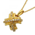 Tiffany & Co Necklace Signature 18k Yellow Gold Diamond