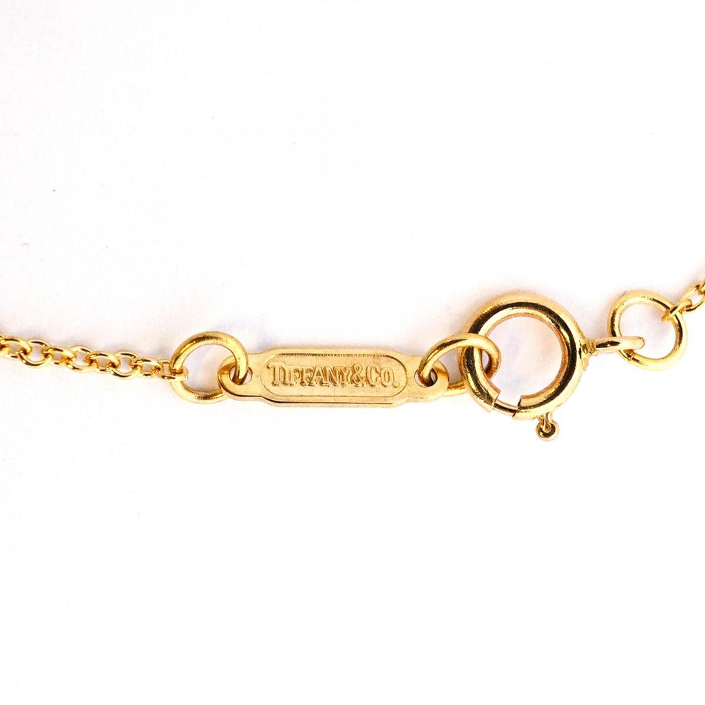 Tiffany & Co Necklace Signature 18k Yellow Gold Diamond — view 4