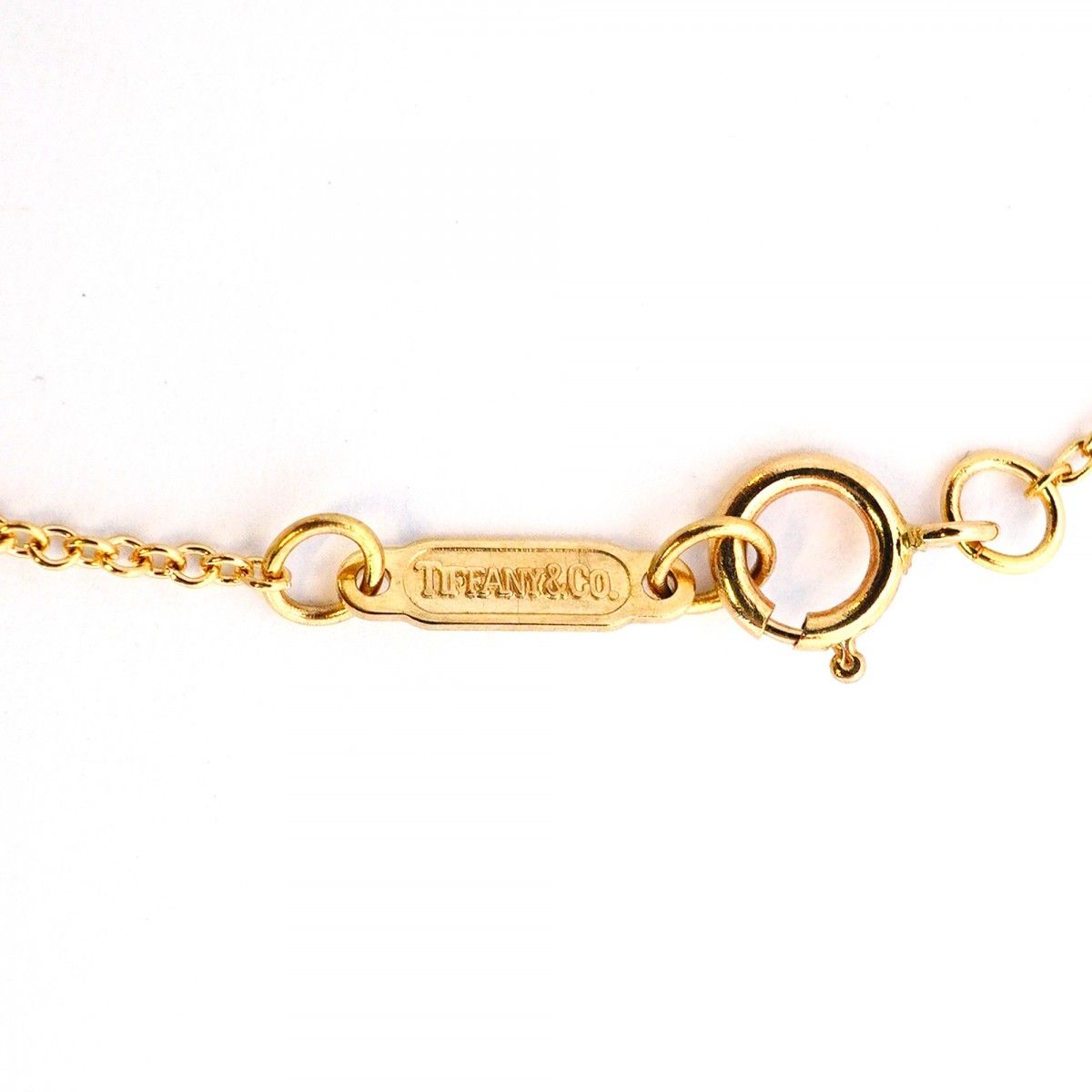 Tiffany & Co Necklace Signature 18k Yellow Gold Diamond — view 4
