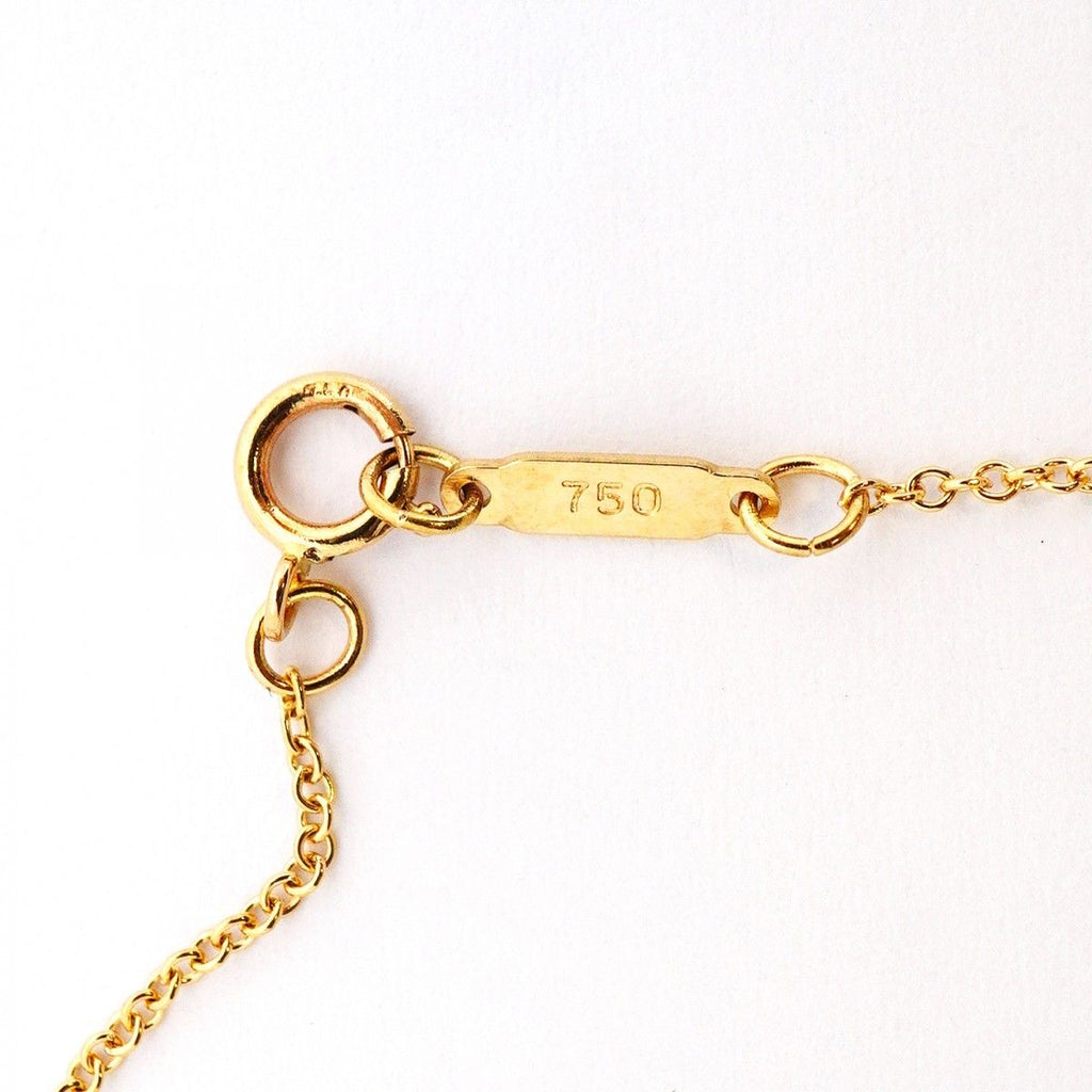 Tiffany & Co Necklace Signature 18k Yellow Gold Diamond — view 5