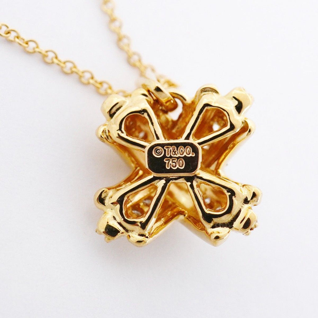 Tiffany & Co Necklace Signature 18k Yellow Gold Diamond — view 6
