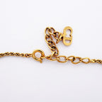 Dior Necklace CD Logo Gold Plated Rhinestone — view 4