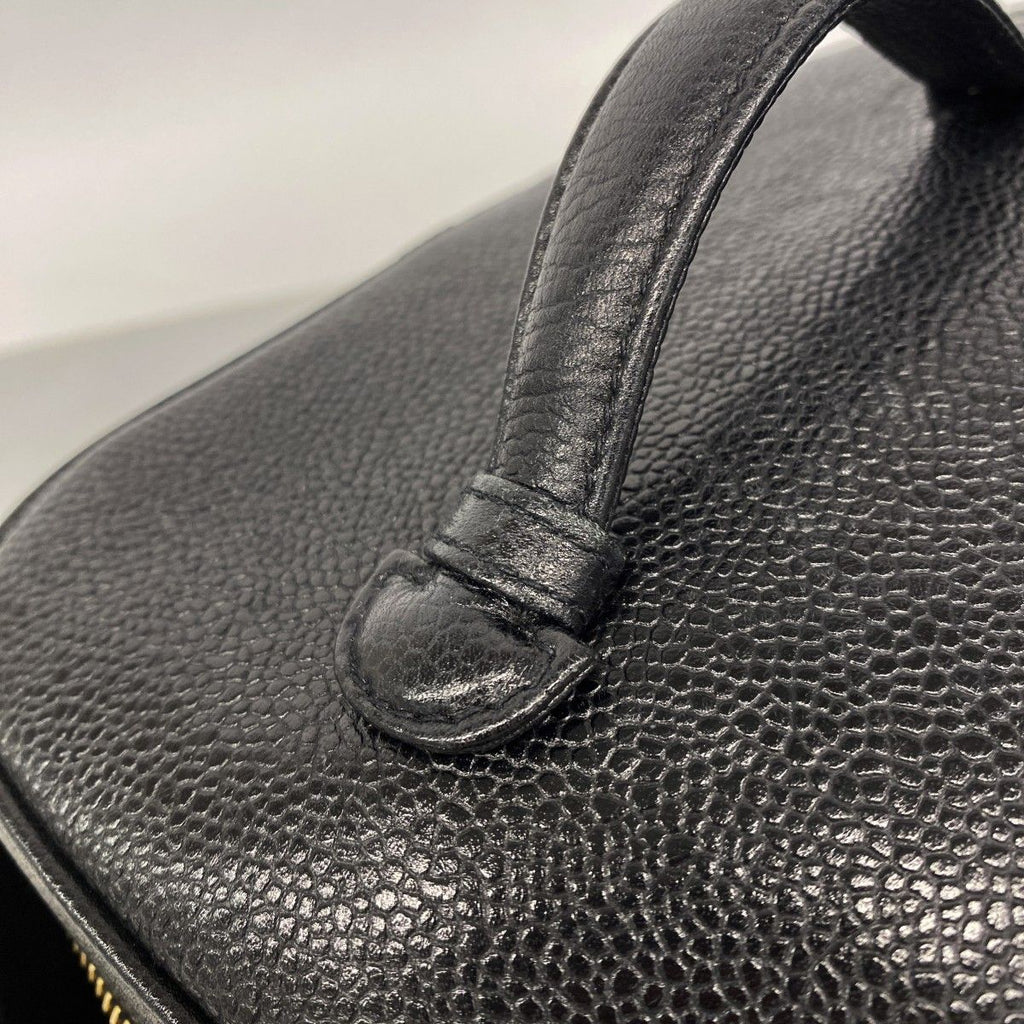 Chanel Vanity Bag Caviar Leather Black Gold — view 7