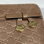 Gucci Wallet Micro Guccissima Enamel Pink Champagne Gold — view 6