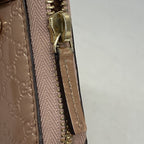 Gucci Wallet Micro Guccissima Enamel Pink Champagne Gold — view 7