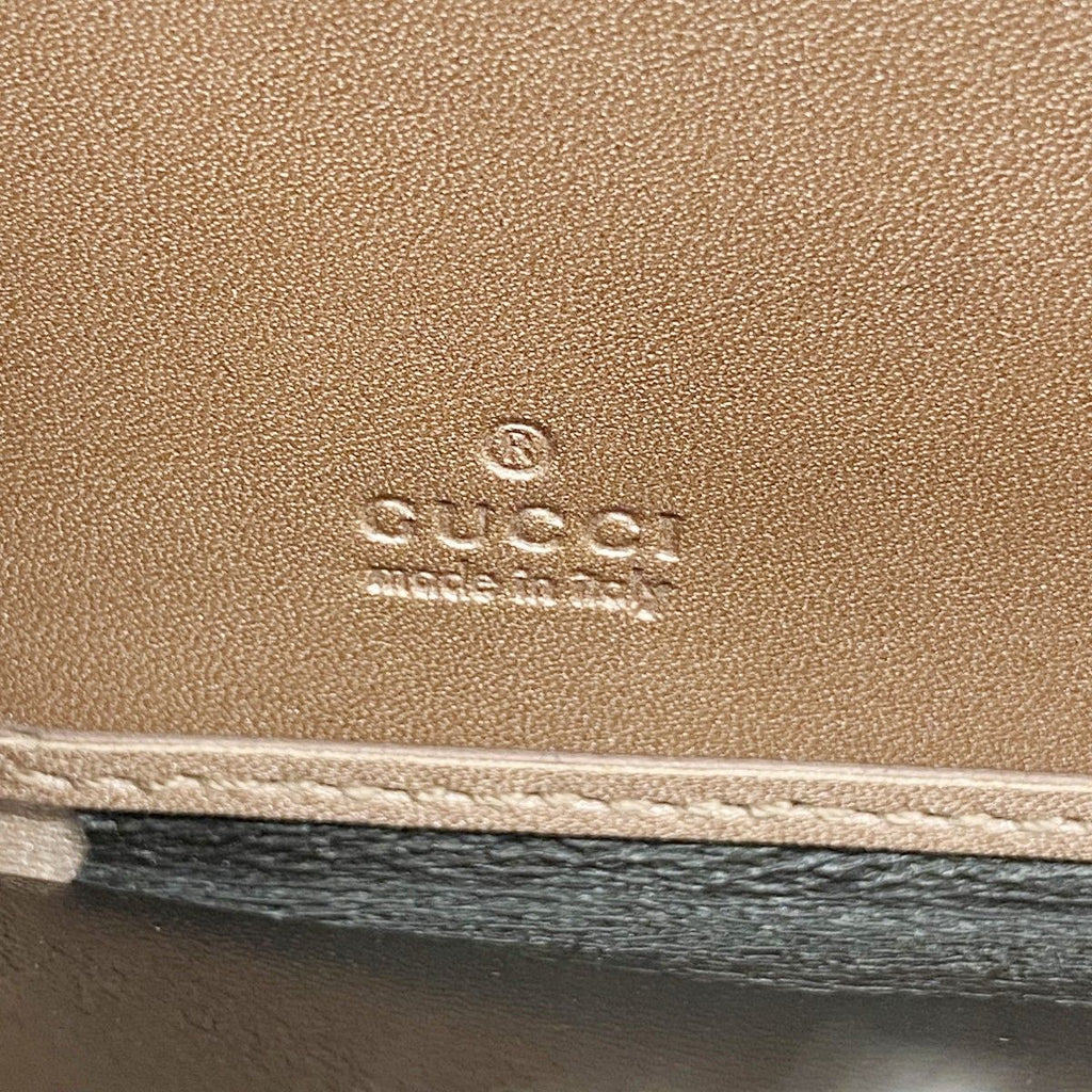 Gucci Wallet Micro Guccissima Enamel Pink Champagne Gold — view 4