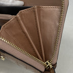 Gucci Wallet Micro Guccissima Enamel Pink Champagne Gold — view 9