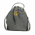 Gucci Backpack GG Marmont Leather Black Gold