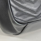 Gucci Backpack GG Marmont Leather Black Gold — view 6