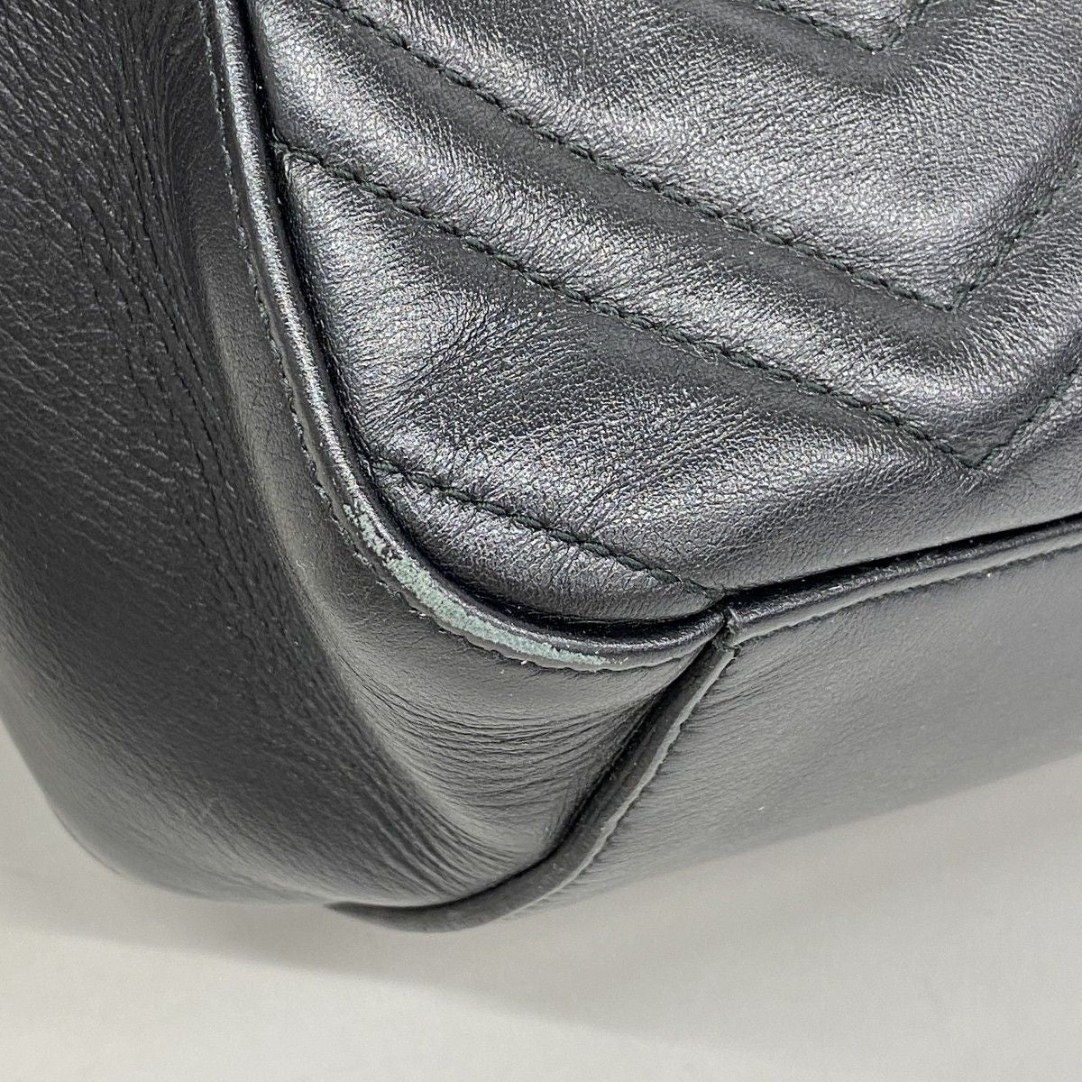Gucci Backpack GG Marmont Leather Black Gold — view 6