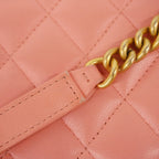 Chanel Shoulder Wallet Boy Lambskin Pink Gold — view 9