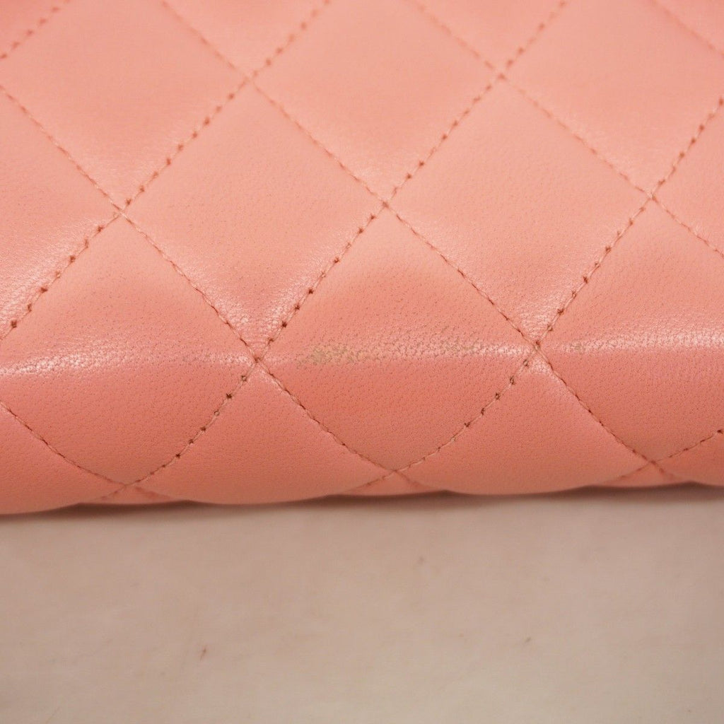 Chanel Shoulder Wallet Boy Lambskin Pink Gold — view 8