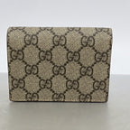 Gucci Wallet GG Supreme Brown Red Gold — view 6