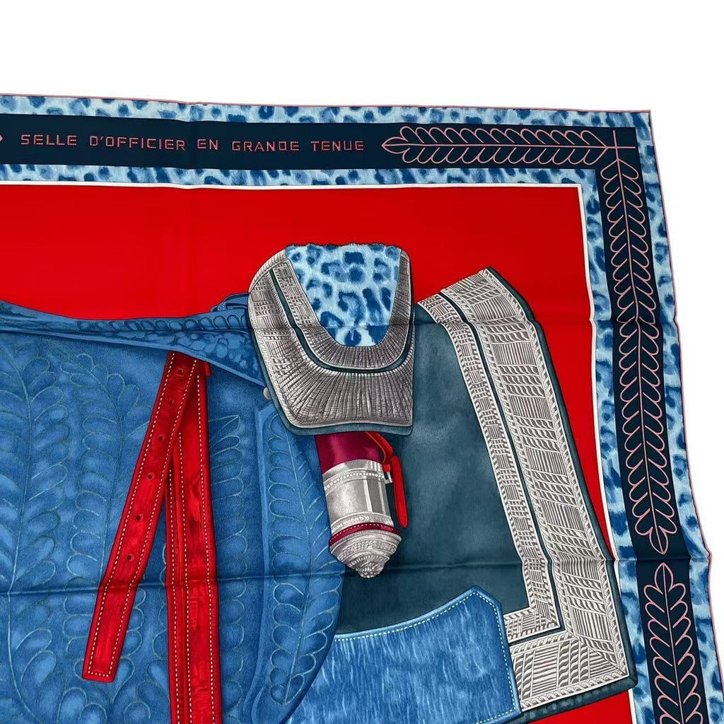 Hermes Carre 90 Selle D'apparat Marocaine Moroccan Ceremonial Saddle Scarf Silk — view 4