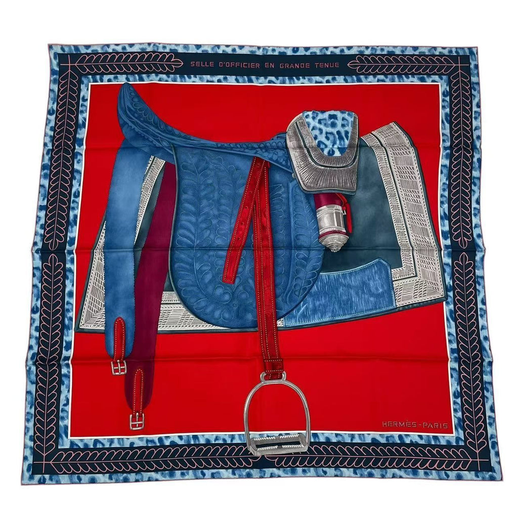 Hermes Carre 90 Selle D'apparat Marocaine Moroccan Ceremonial Saddle Scarf Silk — view 2