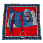 Hermes Carre 90 Selle D'apparat Marocaine Moroccan Ceremonial Saddle Scarf Silk — view 2