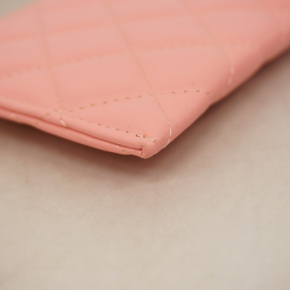 Chanel Wallet Quilted Lambskin Pink Champagne Gold — view 7