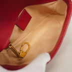 Gucci Shoulder Bag GG Marmont Leather Red Gold — view 4