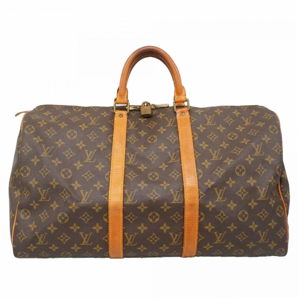 Louis Vuitton Boston Bag Monogram Keepall 50 Brown