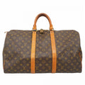 Louis Vuitton Boston Bag Monogram Keepall 50 Brown
