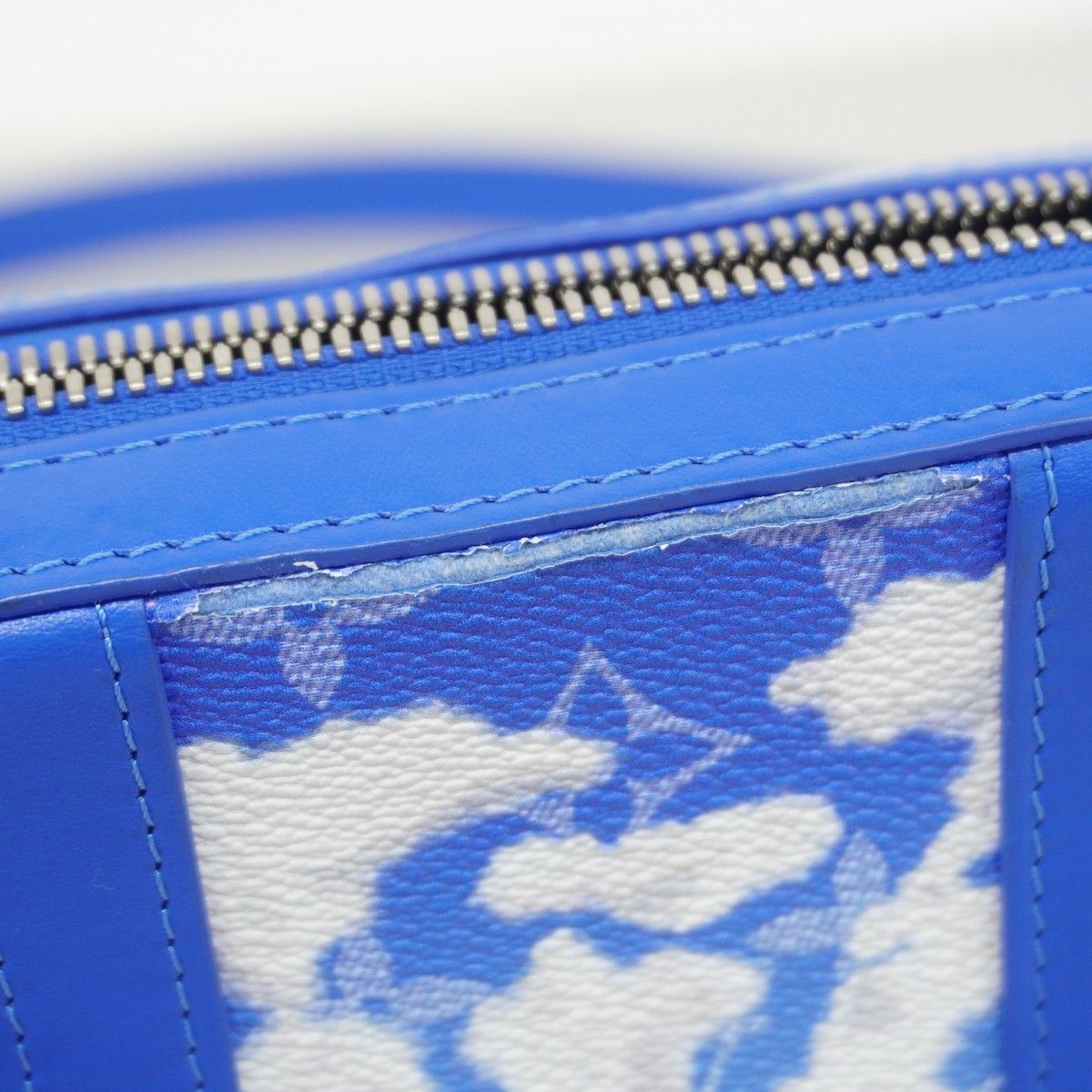 Louis Vuitton Shoulder Bag Monogram Clouds Soft Trunk Wallet Blue White — view 7
