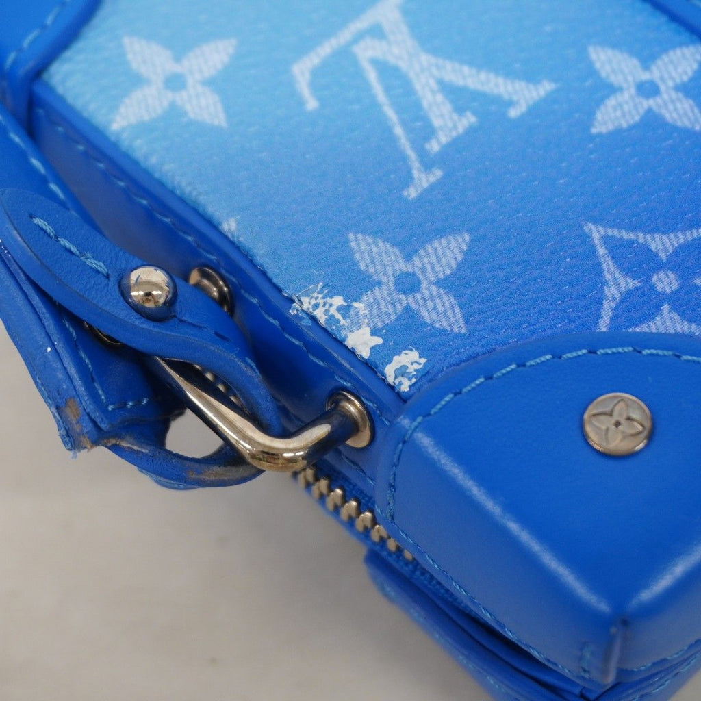 Louis Vuitton Shoulder Bag Monogram Clouds Soft Trunk Wallet Blue White — view 6