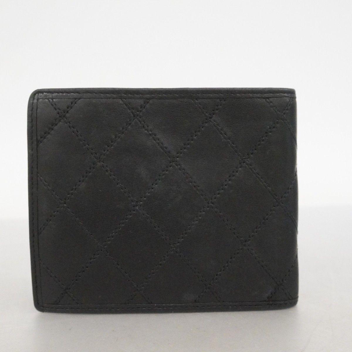 Chanel Billfold Bicolor Lambskin Black Gold Wallet — view 9