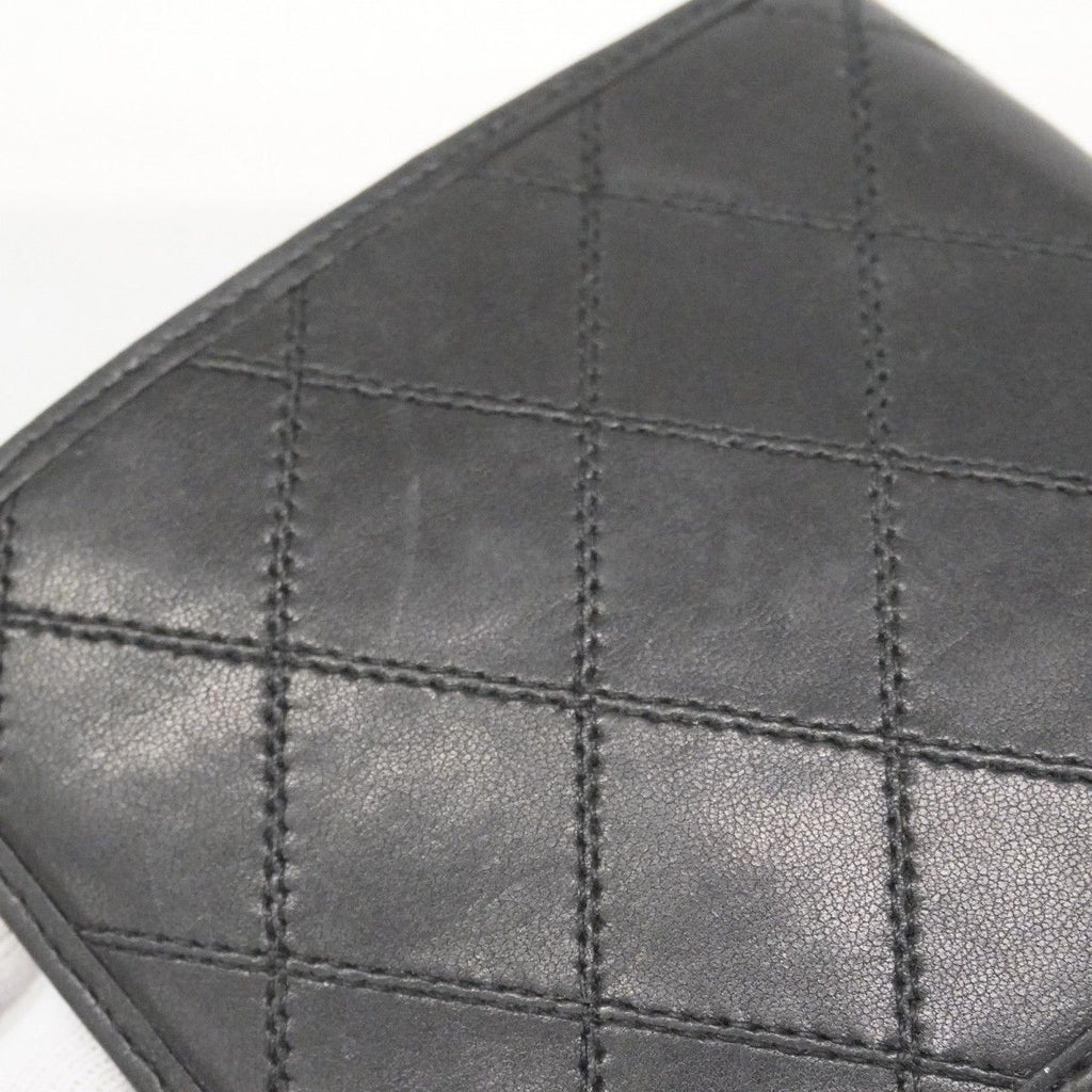 Chanel Billfold Bicolor Lambskin Black Gold Wallet — view 7