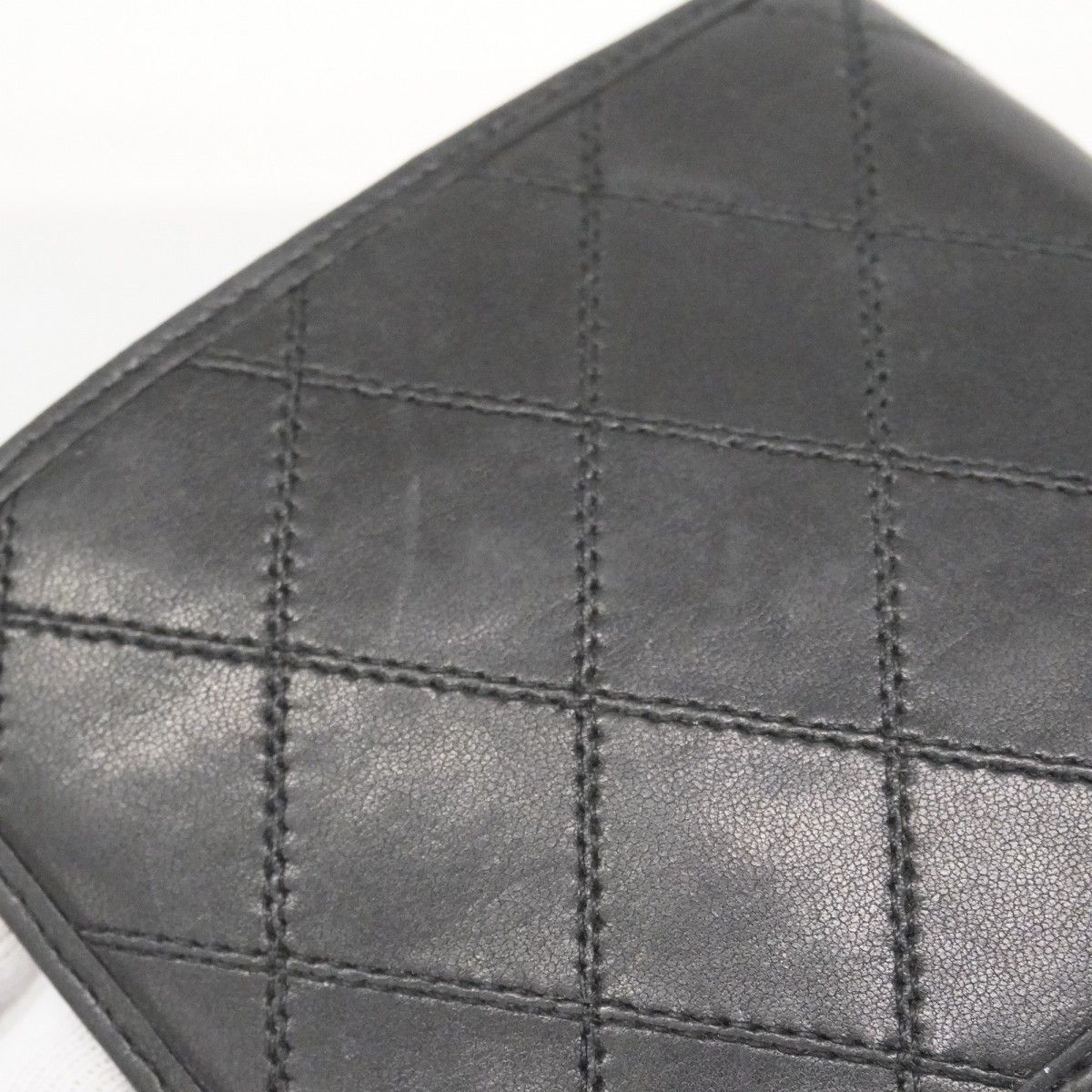 Chanel Billfold Bicolor Lambskin Black Gold Wallet — view 7