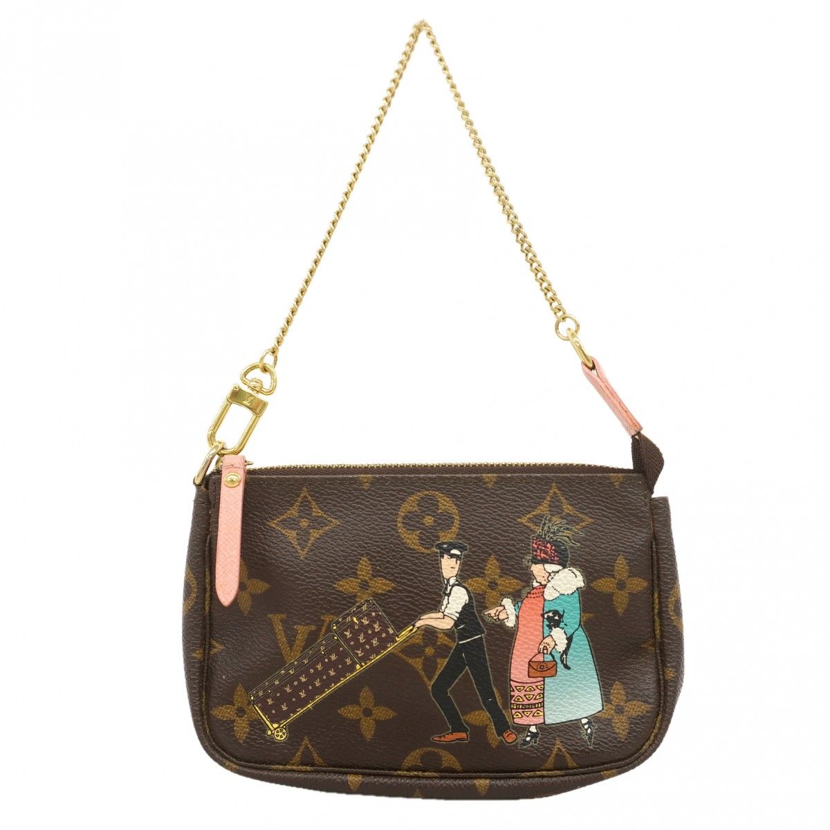 Louis Vuitton Pouch Monogram Porter Mini Pochette Brown