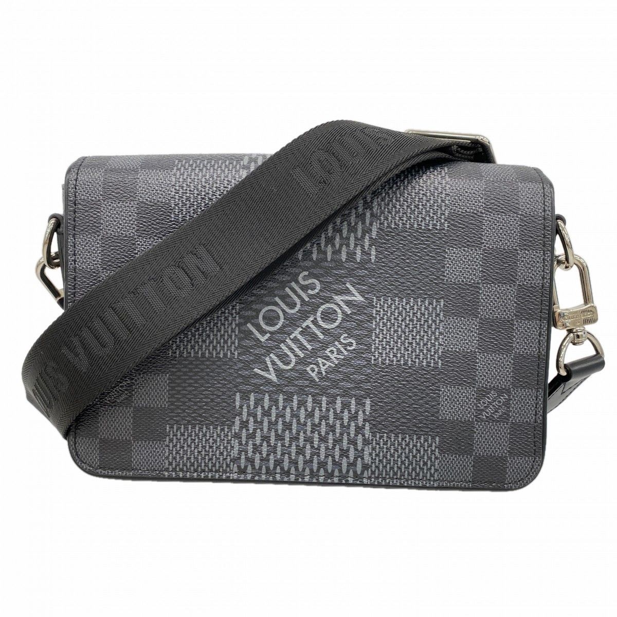 Louis Vuitton Shoulder Bag Damier Graphite Studio Messenger Black