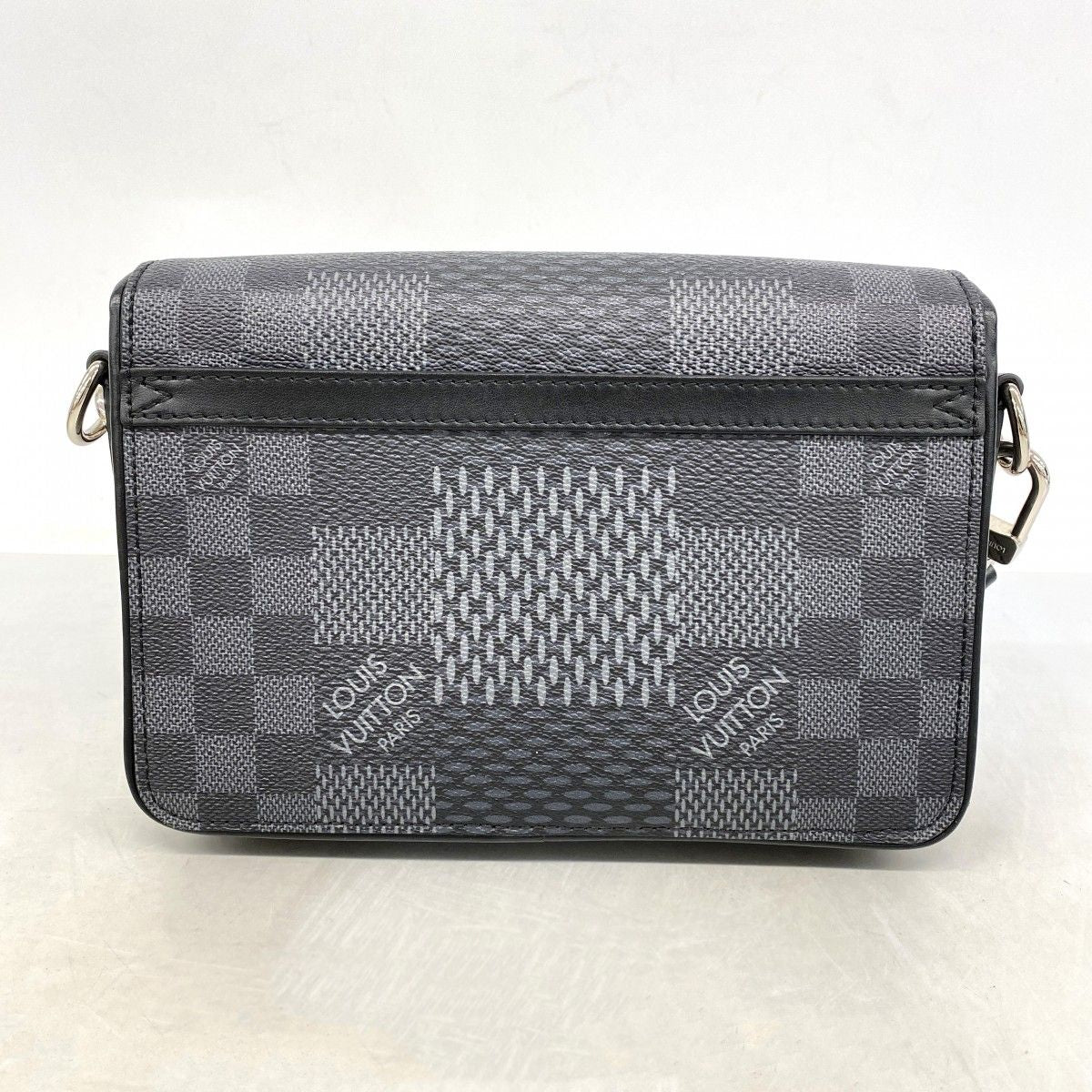 Louis Vuitton Shoulder Bag Damier Graphite Studio Messenger Black — view 7