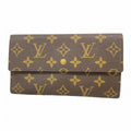 Louis Vuitton Trifold Wallet Monogram Portefeuille International Brown