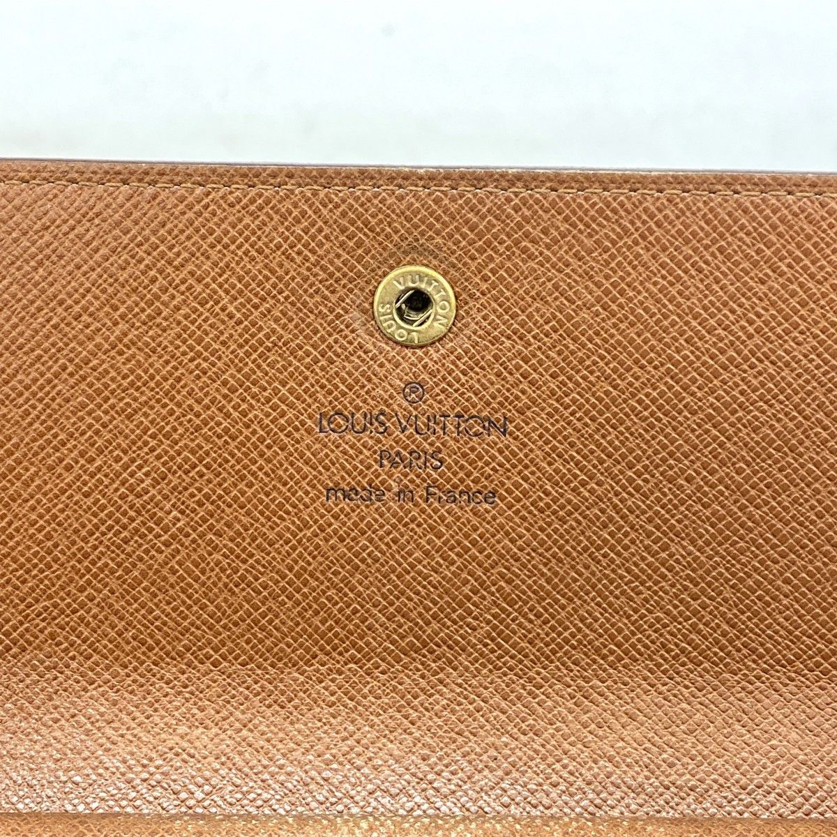 Louis Vuitton Trifold Wallet Monogram Portefeuille International Brown — view 4