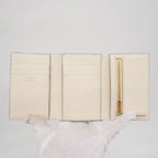 Hermes Trifold Wallet Bearn Combine Chevre Mysore Mushroom Gold — view 3