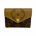Louis Vuitton Trifold Wallet Monogram Reverse Portefeuille Zoe Brown