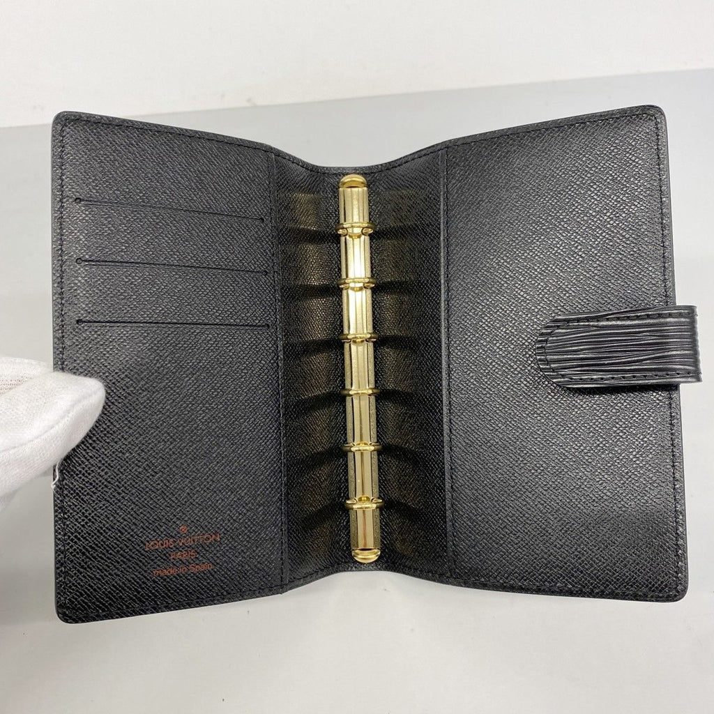 Louis Vuitton Notebook Cover Epi Agenda PM Noir — view 3