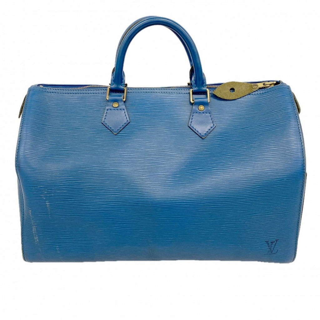 Louis Vuitton Handbag Epi Speedy 35 Toledo Blue