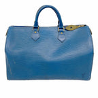 Louis Vuitton Handbag Epi Speedy 35 Toledo Blue
