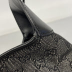Gucci Handbag Jackie Denim Black Silver — view 7