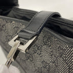 Gucci Handbag Jackie Denim Black Silver — view 9