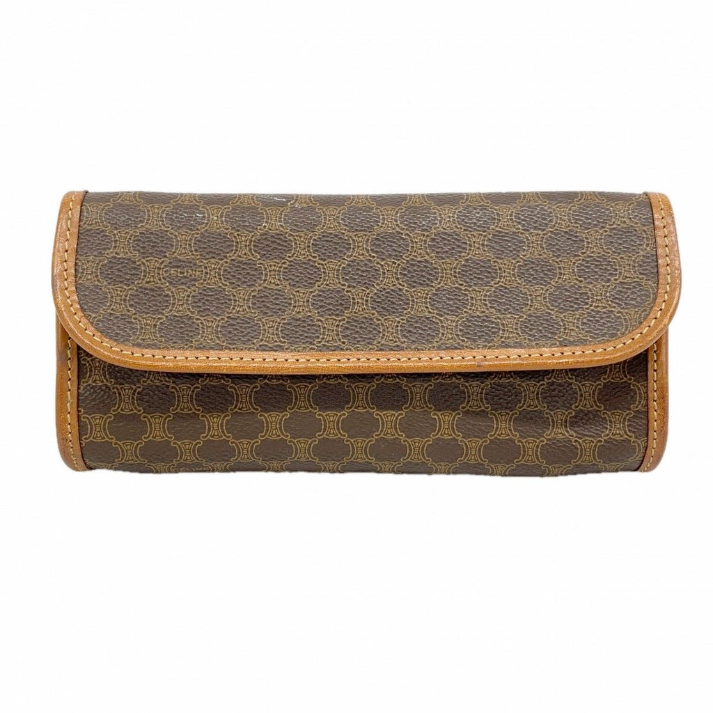 Celine Pouch Macadam Brown Gold