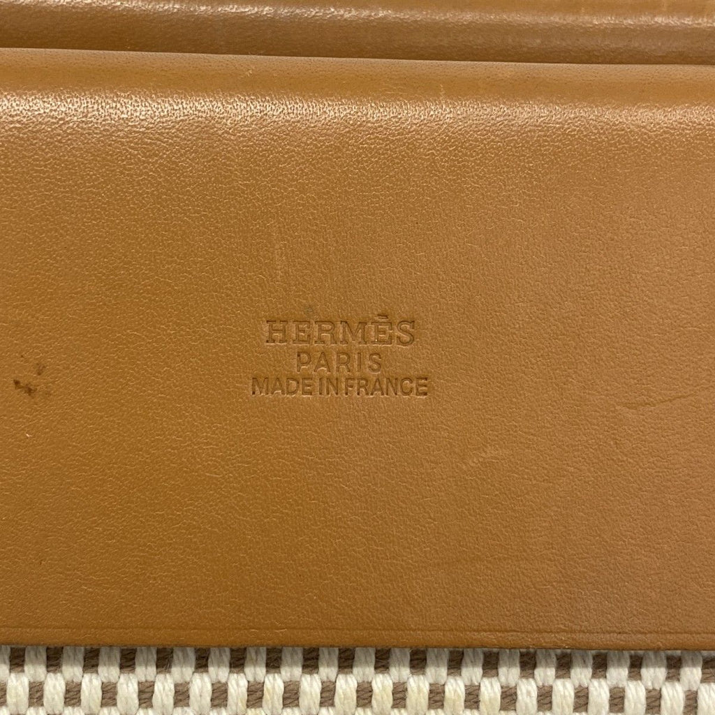 Hermes Shoulder Bag PM Toile GM Natural Silver — view 5