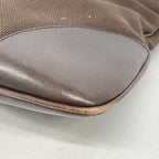 Gucci Shoulder Bag Jackie Canvas Brown Silver — view 6