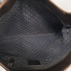 Gucci Shoulder Bag Jackie Canvas Brown Silver — view 4