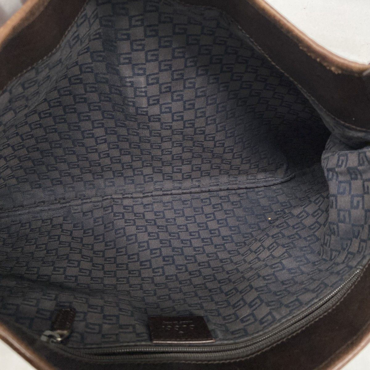 Gucci Shoulder Bag Jackie Canvas Brown Silver — view 4