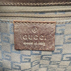 Gucci Shoulder Bag Jackie Canvas Brown Silver — view 5