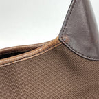 Gucci Shoulder Bag Jackie Canvas Brown Silver — view 7